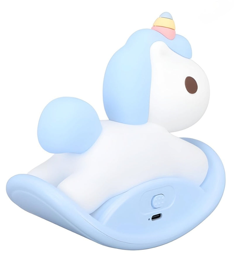 Luminária Infantil Led Siliconado Unicórnio