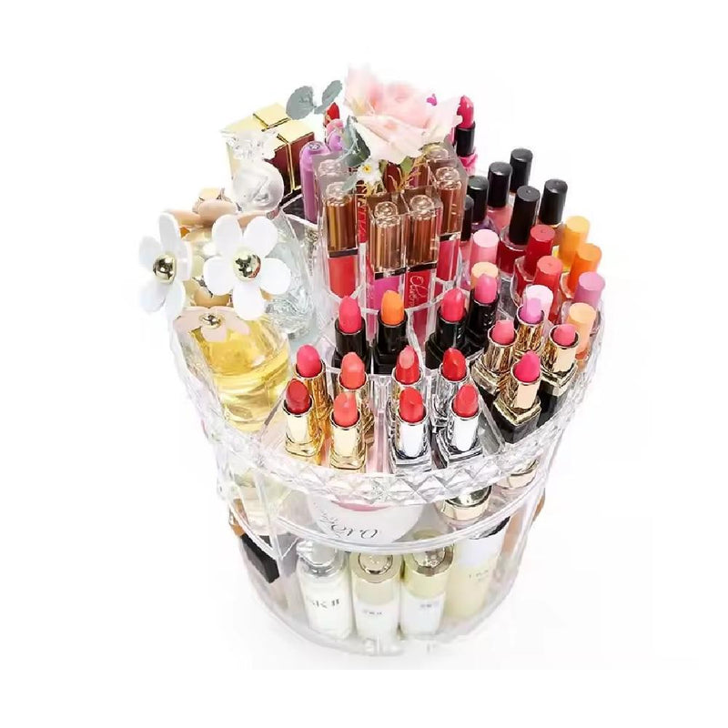 Organizador de Maquiagem, Cosméticos Rotativo 360 Graus Ajustável