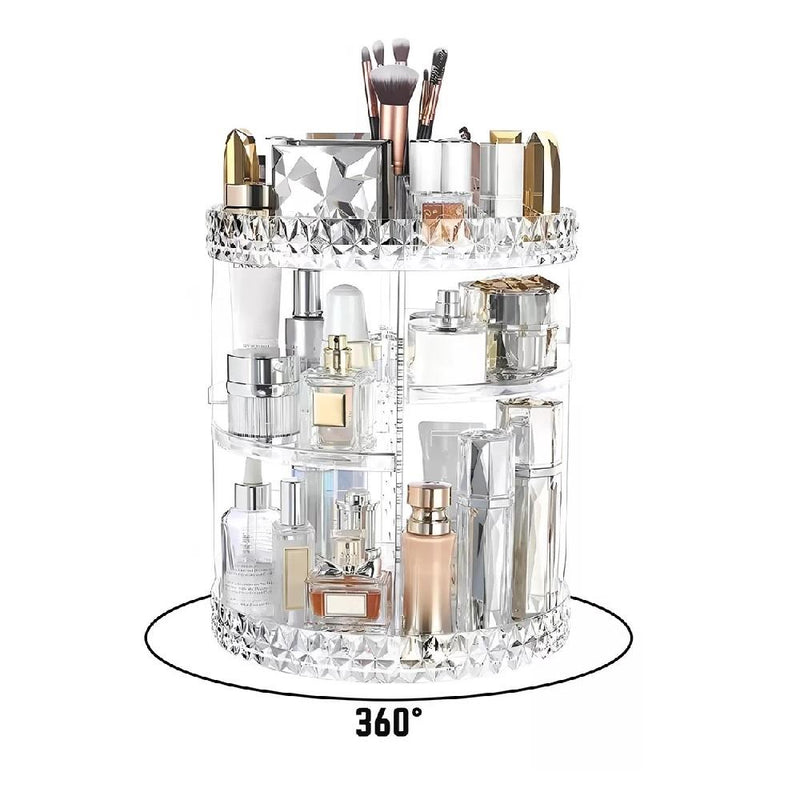 Organizador de Maquiagem, Cosméticos Rotativo 360 Graus Ajustável
