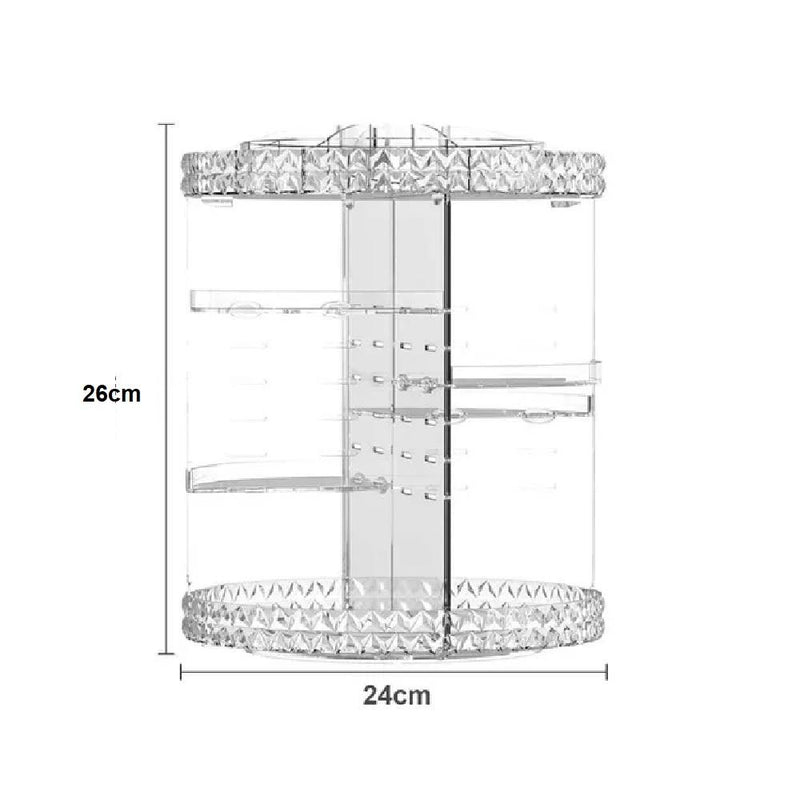 Organizador de Maquiagem, Cosméticos Rotativo 360 Graus Ajustável