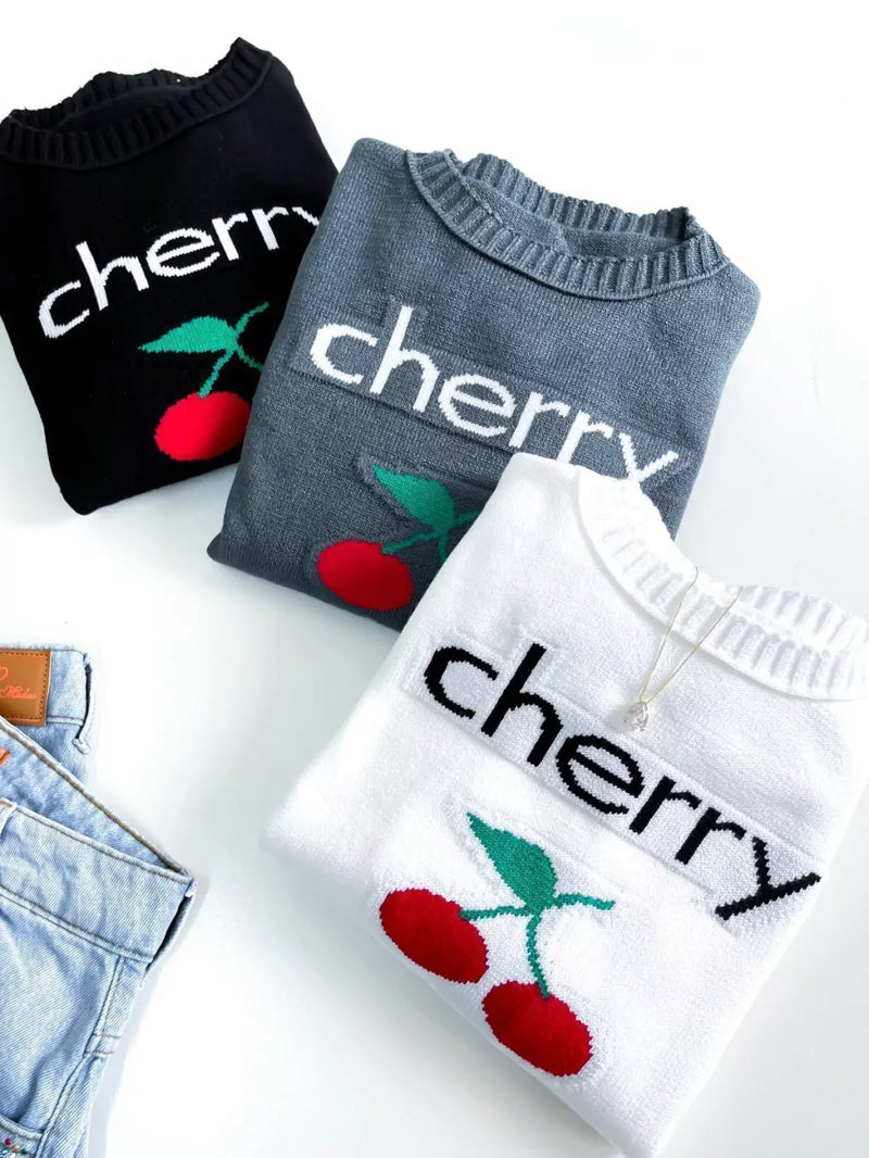 Blusa Feminina Manga Longa Cherry Tauane