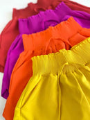 Short Feminino Alfaiataria Cós com Elástico Soltinho Isadora