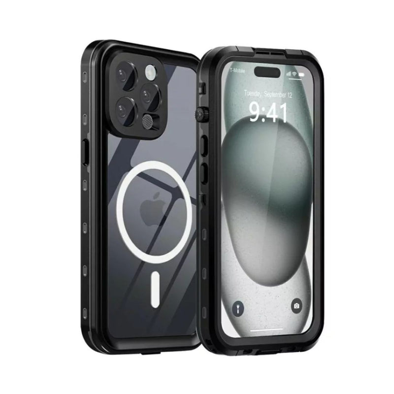 Capa à Prova D'água MagSafe para iPhone - Preto