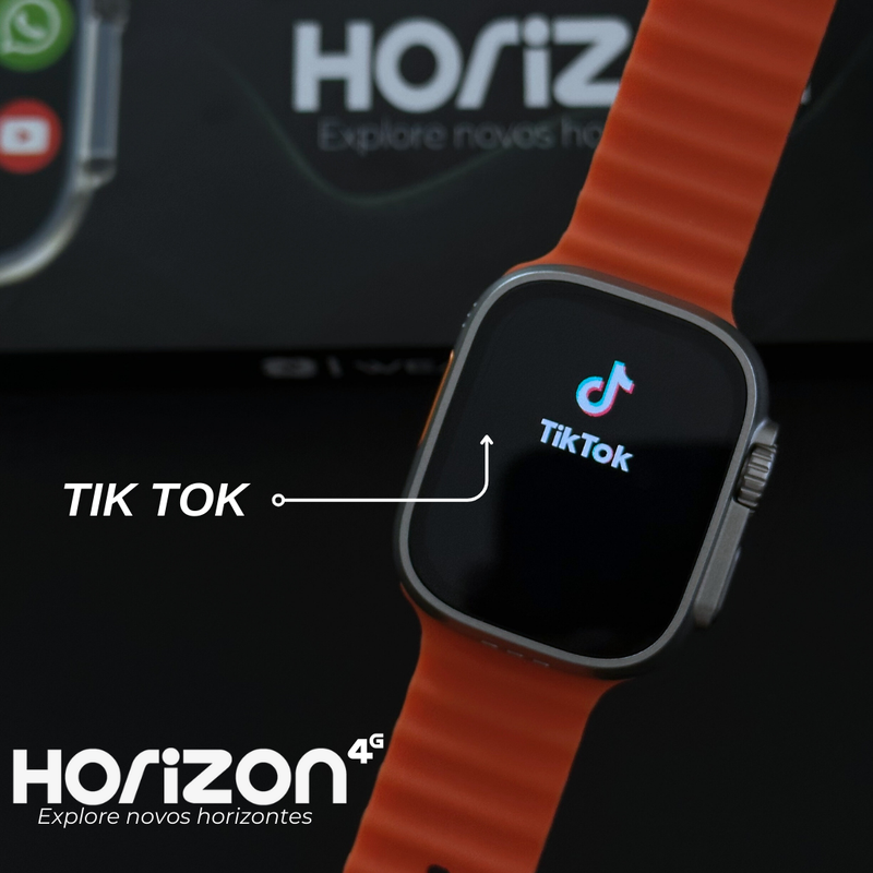 Smartwatch 4G Horizon  Wearzone Celular de Pulso 4G 2Gb de Ram e 16Gb de Armazenamento