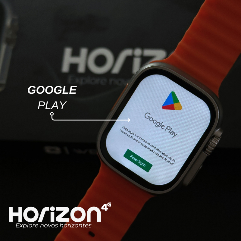 Smartwatch 4G Horizon  Wearzone Celular de Pulso 4G 2Gb de Ram e 16Gb de Armazenamento