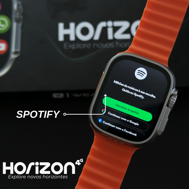 Smartwatch 4G Horizon  Wearzone Celular de Pulso 4G 2Gb de Ram e 16Gb de Armazenamento
