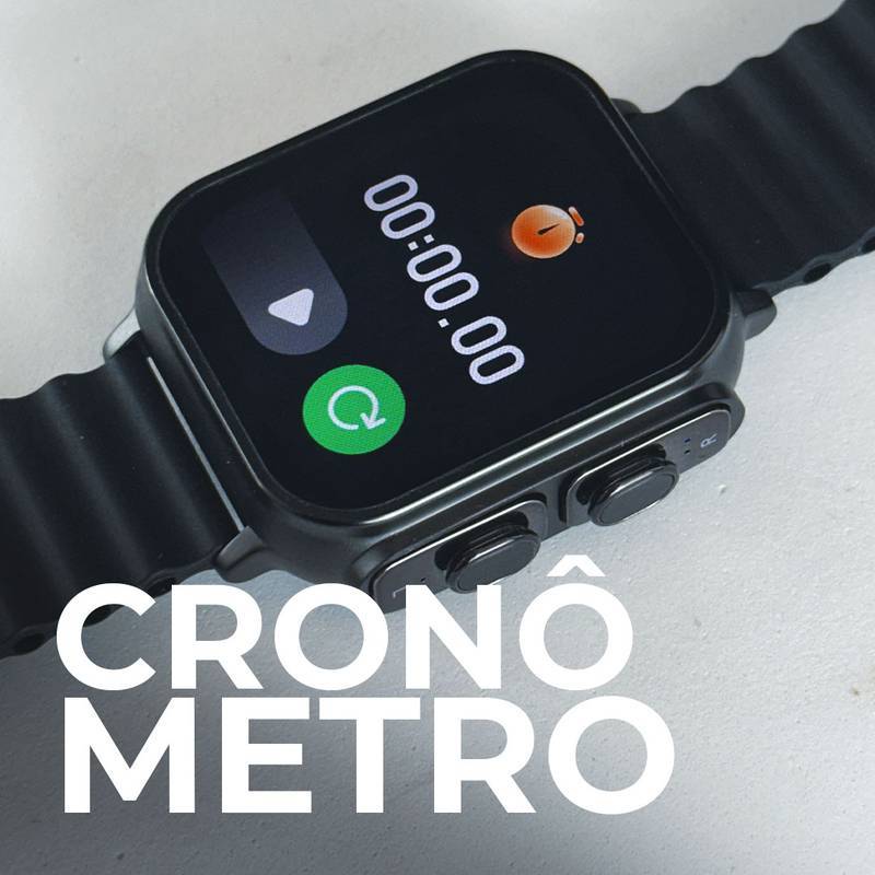 Smartwatch Ultra N22 TWS com Fones de Ouvido Bluetooth