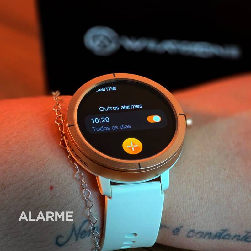 Smartwatch Wearzone Flare, GPS, 5ATM Aprova de água do mar, Resistência IP69k.