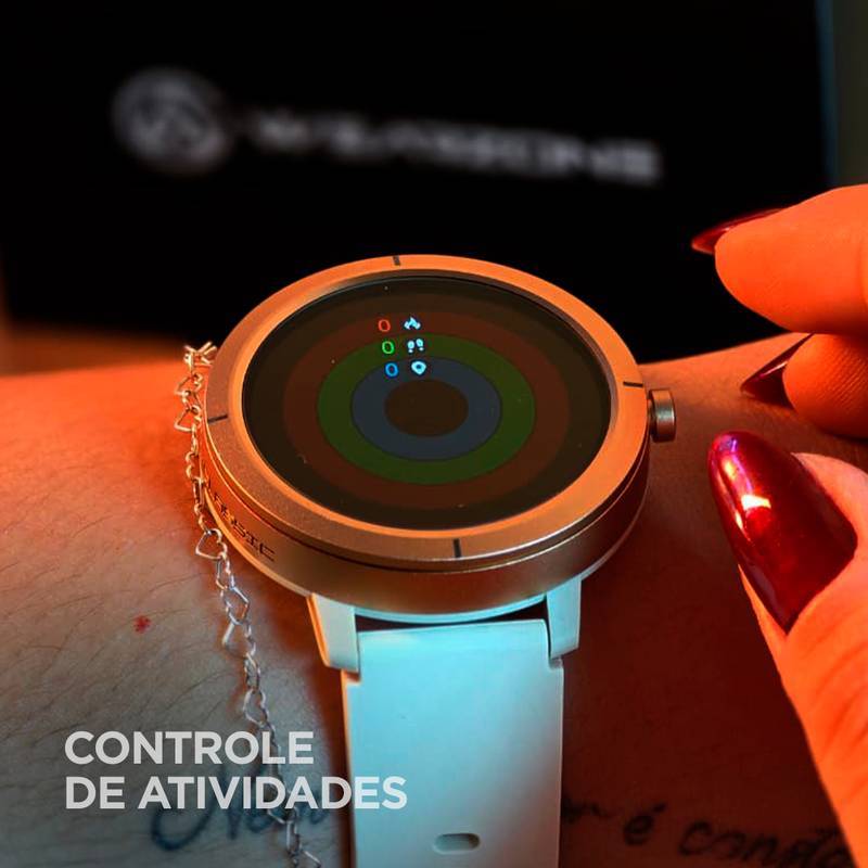Smartwatch Wearzone Flare, GPS, 5ATM Aprova de água do mar, Resistência IP69k.