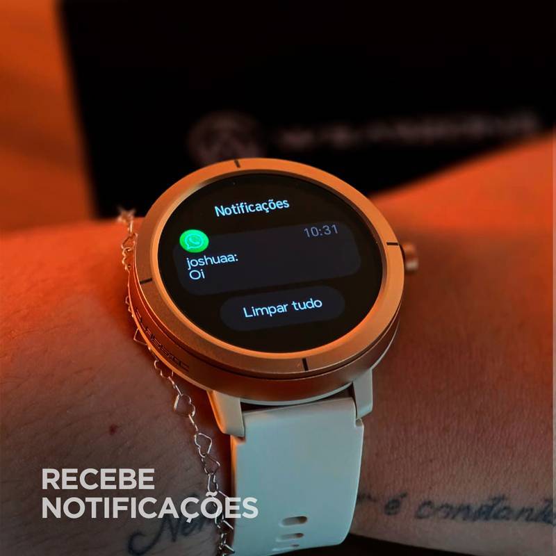 Smartwatch Wearzone Flare, GPS, 5ATM Aprova de água do mar, Resistência IP69k.