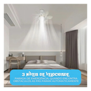 Ventilador de Teto Silencioso Econômico com Luz Led Lâmpada