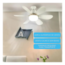 Ventilador de Teto Silencioso Econômico com Luz Led Lâmpada